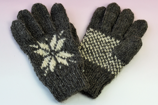 手編み手袋